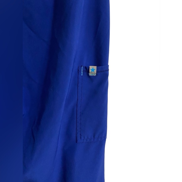 ScrubStar Women Performance Scrub Pants Drawstring Electric Blue Size Large - Picture 4 of 5